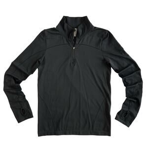 GAP Fit Motion Women's Medium Running Fitted Jacket Black with Thumb Holes